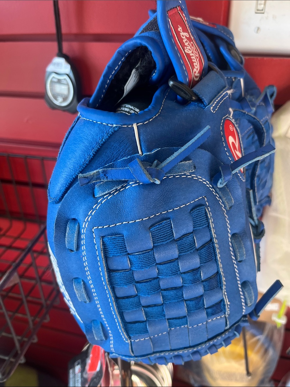 Rawlings Blue Men's Woven-Web Baseball Glove
